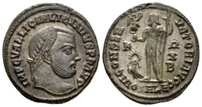 Licinius, 308-324 Follis Alexandria 316-317, Æ 21mm., 3.86g. Laureate head r. Re...