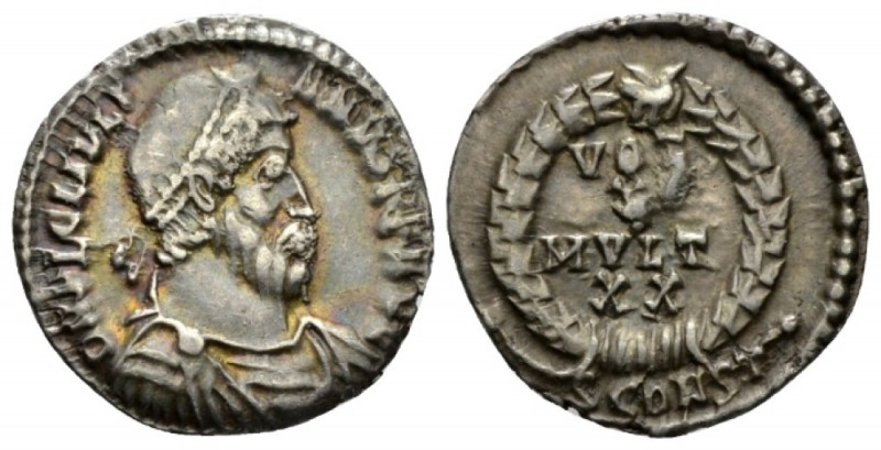 Julian II, 360-363 Siliqua Arles 360-363, AR 18mm., 1.80g. Pearl diademed, drape...