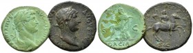 Lot of 2 As of Hadrian 2 As 117-138, Æ 24.5mm., 13.34g. Lot of 2 As of Hadrian.

About Very Fine-Very Fine.

From the E.E. Clain-Stefanelli collec...