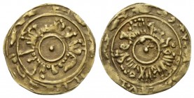 Amalfi, Anonymous Dukes Tari' First half XI cent., AV 15.5mm., 0.91g. Double pseudo-Kufic legend around pellet. Rev. Double pseudo-Kufic legend around...