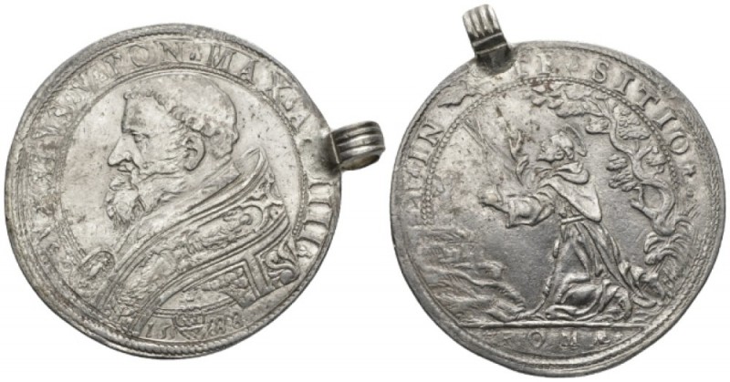 Rome, Sisto V (Felice Peretti), 1585-1590 Piastra anno IV/1588, AR 44mm., 32.43g...