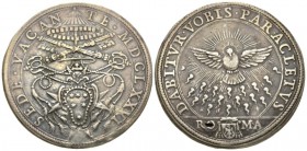 Rome, Sede Vacante (Camerlengo card. Paluzzo Paluzzi-Altieri), 1676. Piastra 1676, AR 44mm., 31.41g. SEDE VACAN – TE MDCLXXVI Stemma del Camerlengo so...