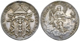 Bologna, Sede Vacante. Camerlengo Card. Bartolomeo Pacca, 1823. Mezzo scudo 1823, AR 34.5mm., 13.12g. Muntoni 5. Berman 3249.
 
 Attractive old cabi...