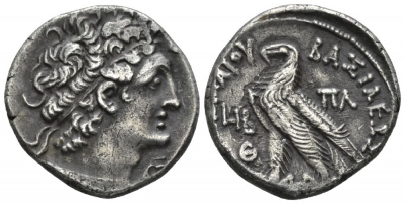 The Ptolemies, Cleopatra III and Ptolemy X, 107-101 Alexandria Tetradrachm circa...