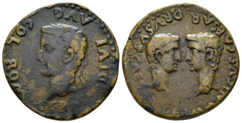 Hispania, Romula Tiberius, 14-37 Bronze circa 14-37, Æ 27.5mm., 10.62g. PERM DIV...