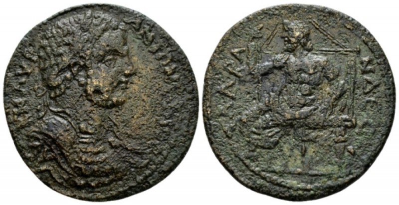 Caria, Alabanda Caracalla, 198-217 Bronze circa 198-217, Æ 32.5mm., 11.92g. Laur...