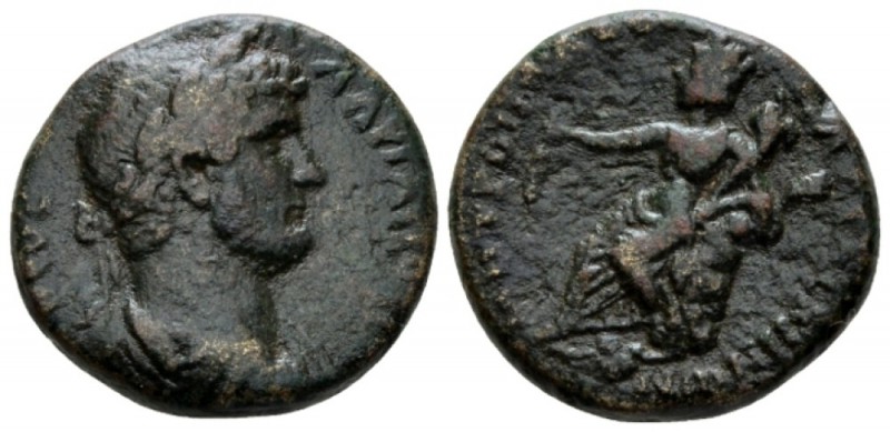 Coele-Syria, Damascus Divus Hadrian Bronze After 138. During A. Pius reign, Æ 23...