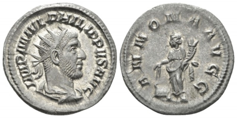 Philip I, 244-249 Antoninianus circa 224-247, AR 22.5mm., 3.49g. IMP M IVL PHILI...