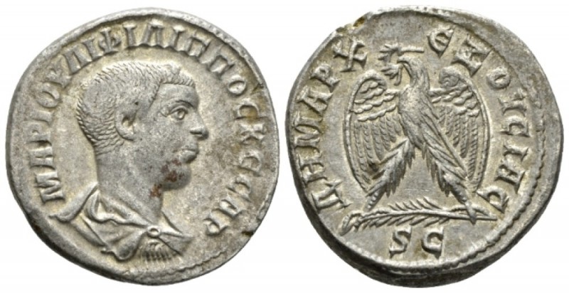 Philip II, 247-249 Tetradrachm Antioch (Seleucis and Pieria) circa 244, AR 27mm....