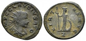 Claudius II Gothicus, 268-270 Antoninianus Antioch circa 268-270, billon 20mm., 3.78g. Radiate, draped and cuirassed bust r. Rev. Minerva standing r.,...