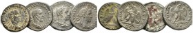 Philip I, Trajan Decius (2) and Caracalla. Lot of 4 Tetradrachms Antioch III cent., AR 20mm., 51.54g. Lot of 4 Tetradrachms: Philip I, Trajan Decius (...