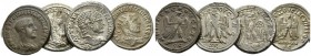 Treb. Gallus (2), Trajan Decius, Herennius Etruscus. Lot of 4 tetradrachms Antioch III, AR 27.5mm., 49.09g. Lot of 4 tetradrachms: Treb. Gallus (2), T...