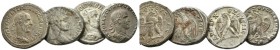 Elagabalus, Treb. Gallus, Trjan Decius, Philip I. Lot of 4 tetradrachms Antioch III, AR 29mm., 49.00g. Lot of 4 tetradrachms: Elagabalus, Treb. Gallus...