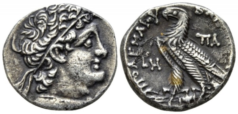 The Ptolemies, Ptolemy IX Soter II, 116-107 Alexandria Tetradrachm circa 107-106...