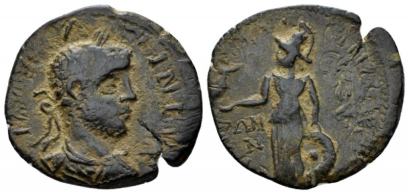 Mysia, Lampsacus Valerian I, 253-260 Bronze circa 253-260, Æ 23mm., 4.08g. Laure...