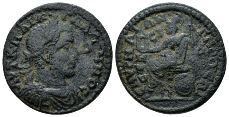 Ionia, Smyrna Gallienus, 253-268 Bronze circa 253-268, Æ 23.5mm., 6.97g. Laureat...