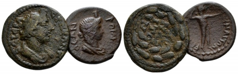 Phrygia, Synaus Time of the Flavians and Antonines Lot of 2 Bronzes Time of the ...