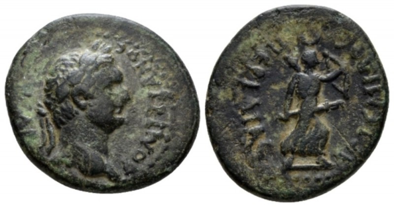 Pamphilia, Perge Domitian, 81-96 Bronze circa 81-96, Æ 21.1mm., 4.90g. Laureate ...