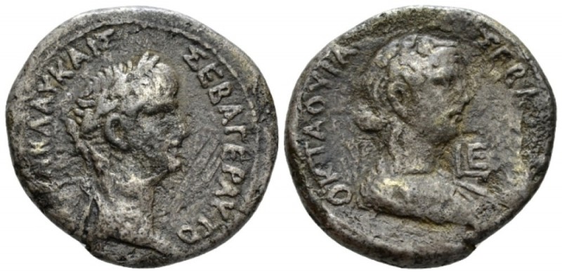 Egypt, Alexandria Nero, 54-68 Tetradrachm circa 58-59 (year 5), billon 26.8mm., ...