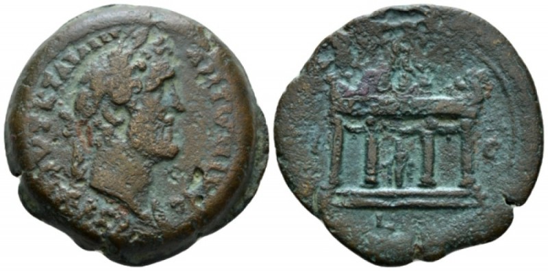 Egypt, Alexandria Antoninus Pius, 138-161 Drachm circa 151-152 (year 15), Æ 34.6...