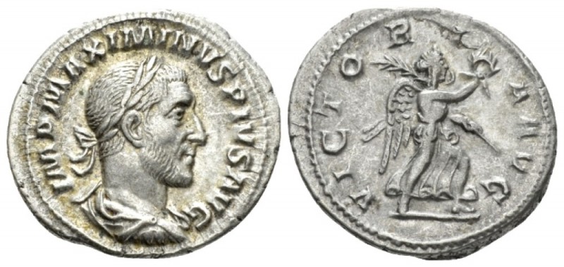 Maximinus I, 235-238 Denarius circa 235-236, AR 21mm., 2.74g. Laureate, draped a...