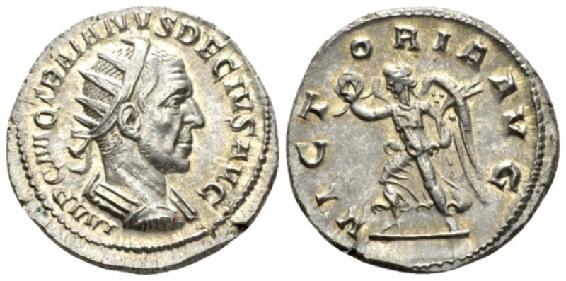 Trajan Decius, 249-251 Antoninianus Antiochia circa 249, AR 24mm., 3.71g. Radiat...