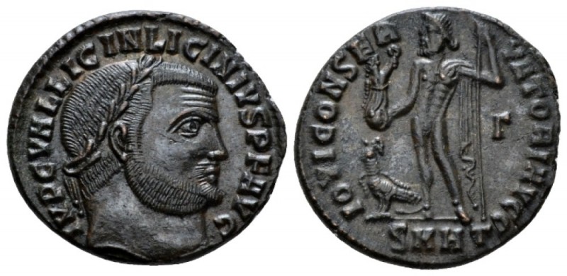 Licinius, 308-324 Follis Heraclea circa 313, Æ 22mm., 4.10g. Laureate head r. Re...