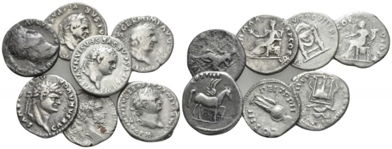 Lot of 7 Denarii:. Vitellius. Nero. Lot of 7 Denarii: I cent., AR 19mm., 19.90g....