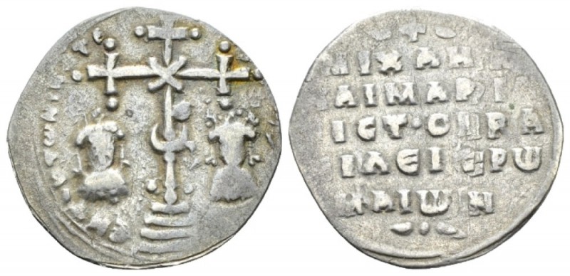 Michael VII Ducas, with Maria. 1071-1078 Miliaresion Constantinopolis 1071-1078,...