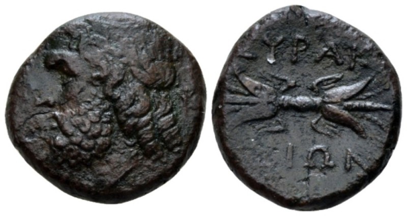 Sicily, Syracuse Bronze circa 289-287, Æ 21.5mm., 7.74g. Head of Zeus Eleutherio...