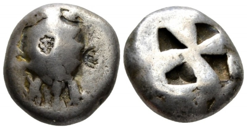 Aegina, Aegina Stater circa 550-500, AR 18mm., 11.89g. Sea-turtle shell. Rev. Ir...