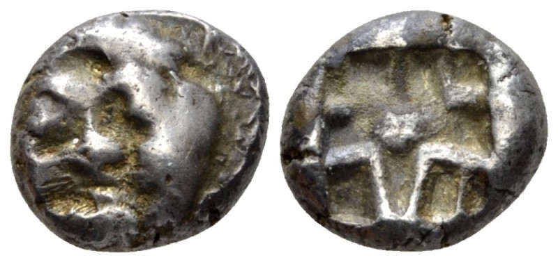 Mysia, Parium Hemidrachm mid V century BC,, AR 12mm., 3.62g. Gorgoneion. Rev. Ir...