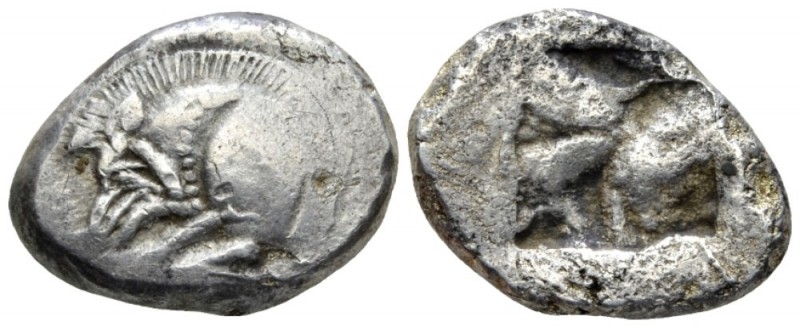 Lycia, Uncertain dynast Stater circa 520-480, AR 23mm., 8.98g. Forepart of boar ...