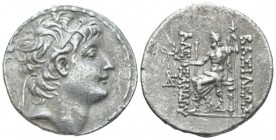 The Seleucid Kings, Alexander II Zabinas, 128-122 BC Antioch on the Orontes Tetradrachm circa 128-122, AR 28mm., 15.97g. Diademed head r. Rev. Zeus Ni...