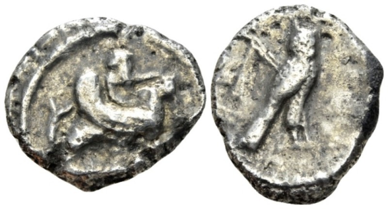 Phoenicia, Tyre Stater circa 247-332, AR 24mm., 9.54g. Melkart riding hippocamp ...