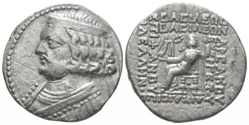 Parthia, Seleucia on the Tigris Tetradrachm circa 57-38, AR 30mm., 13.56g. Diade...