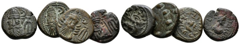 Elymais, Orodes I and II. Orodes I and II Lot of four bronzes II-I cent., Æ 14mm...