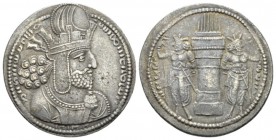 Persia (Achaemenidae), Sasanian kings, Shahpur I, 240-272. Mint I ("Ctesiphon"). Phase 1b, circa AD 244-252/3. Drachm 244-252/3, AR 24mm., 4.17g. Bust...