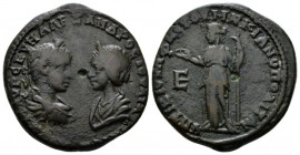 Moesia, Marcianopolis Severus Alexander, 222-235 Bronze circa 222-235, Æ 24.6mm., 7.05g. Confronted busts of Severus Alexander and Julia Mamaea. Rev. ...