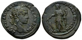 Moesia, Marcianopolis Severus Alexander, 222-235 Bronze circa 222-235, Æ 20.87mm., 8.83g. Laureate head r. Rev. Tyche standing l., holding rudder and ...