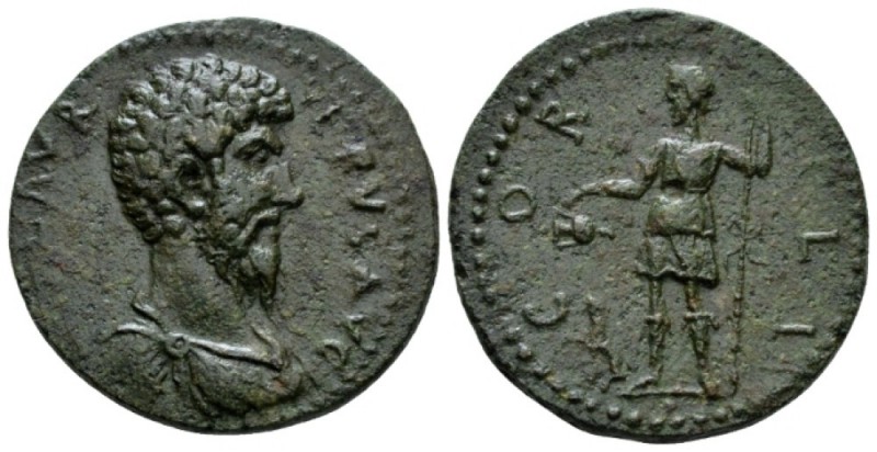 Corinthia, Corinth Lucius Verus, 161-169 Bronze circa 161-169, Æ 22mm., 9.11g. B...