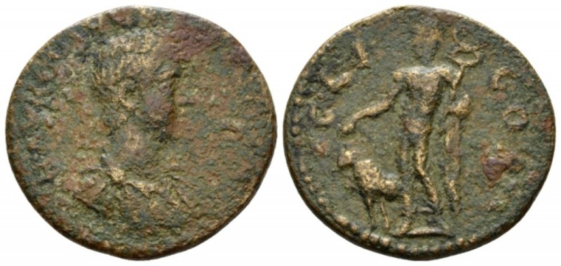 Corinthia, Corinth Caracalla, 198-217 Bronze circa 198-217, Æ 27mm., 7.88g. Laur...