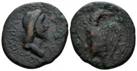 Bosporus, Kings of Bosphorus Sauromates II, circa 174-211 Unit circa 193-196, Æ 24.3mm., 9.35g. Diademed and draped bust r. Rev. Eagle standing l., he...
