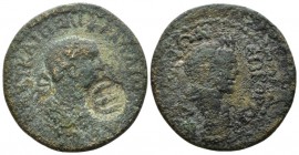 Pamphilia, Side Gallienus, 253-268 Bronze circa 253-268, Æ 23.7mm., 15.25g. Laureate, draped and cuirassed bust r. Rev. Veiled and turreted head of ci...