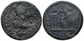 Pamphilia, Side Gallienus, 253-268 Bronze circa 253-268, Æ 22.5mm., 14.59g. Laureate, draped and cuirassed bust r.; eagle standing r., head l., with w...