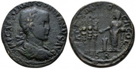 Pisidia, Antioch Gordian III, 238-244 Bronze circa 238-244, Æ 27.8mm., 25.56g. Laureate, bust and cuirassed bust r. Rev. CAES ANTIO-CH COL The Emperor...