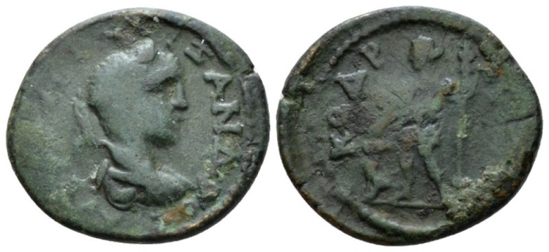 Pisidia, Codrula Bronze circa, Æ 16.8mm., 4.80g. Laureate, draped and cuirassed ...