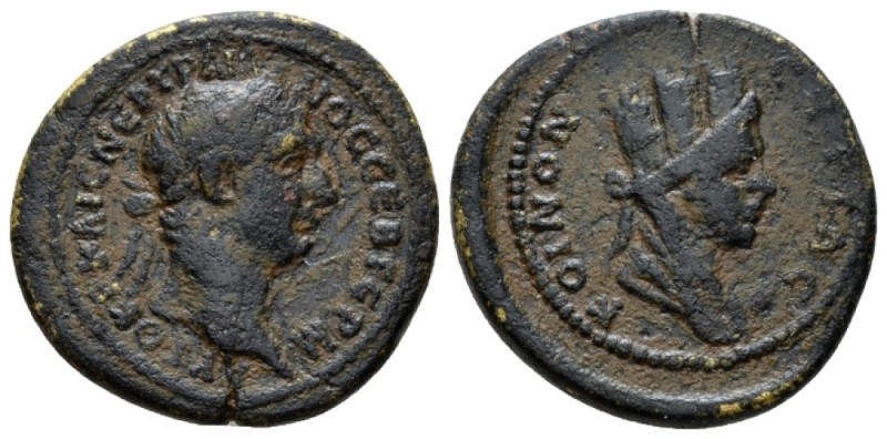 Seleucis ad Pieria, Antioch Trajan, 98-117 Bronze circa 98-99, Æ 21mm., 5.41g. L...