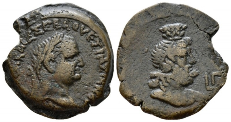 Egypt, Alexandria. Dattari. Vespasian, 69-79 Diobol circa 70-71 (year 3), Æ 25.2...