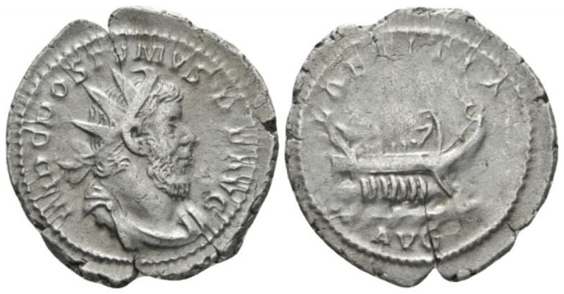 Postumus, 259-268 Antonianianus Colonia circa 261, billon 24.1mm., 4.23g. Radiat...